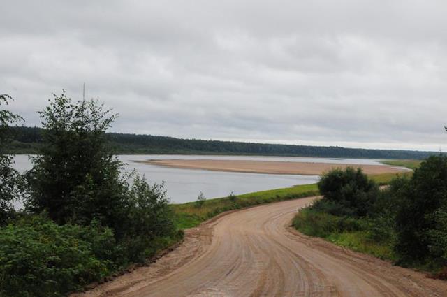 река Пинега дорога Мезень - Пинега